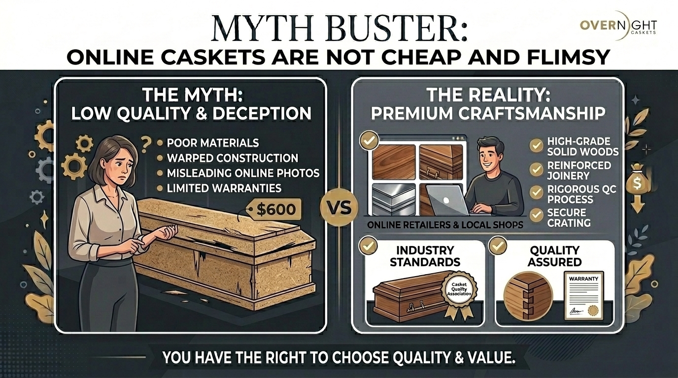 Myth Buster: Online Caskets Are Not Cheap and Flimsy