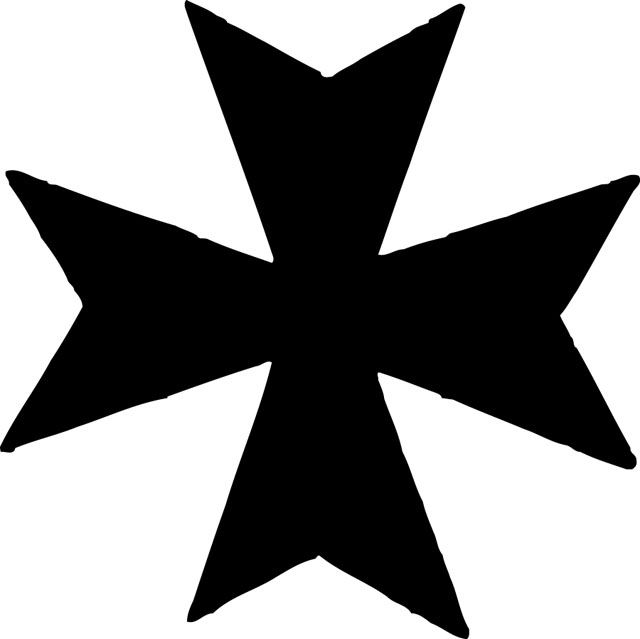 Мальтийский крест это. Мальтийский крест Госпитальеры. Знак госпитальеров. Орден госпитальеров.